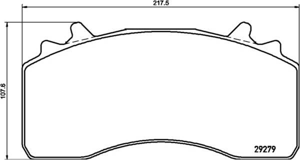WVA 29279 Disc Brake Pads for MAN