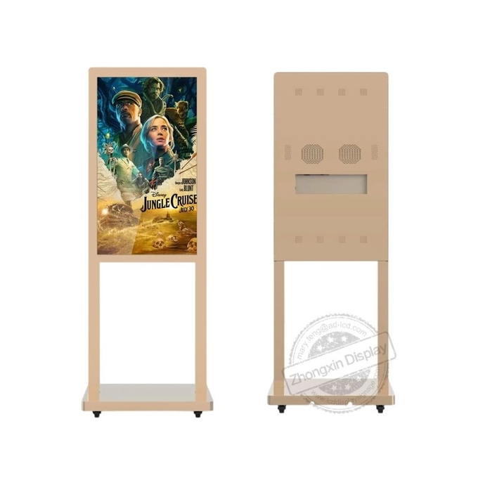 50inch Floor Standing LCD Display Kiosk Menu Screen Board Indoor Digital Signage 4k UHD Vertical