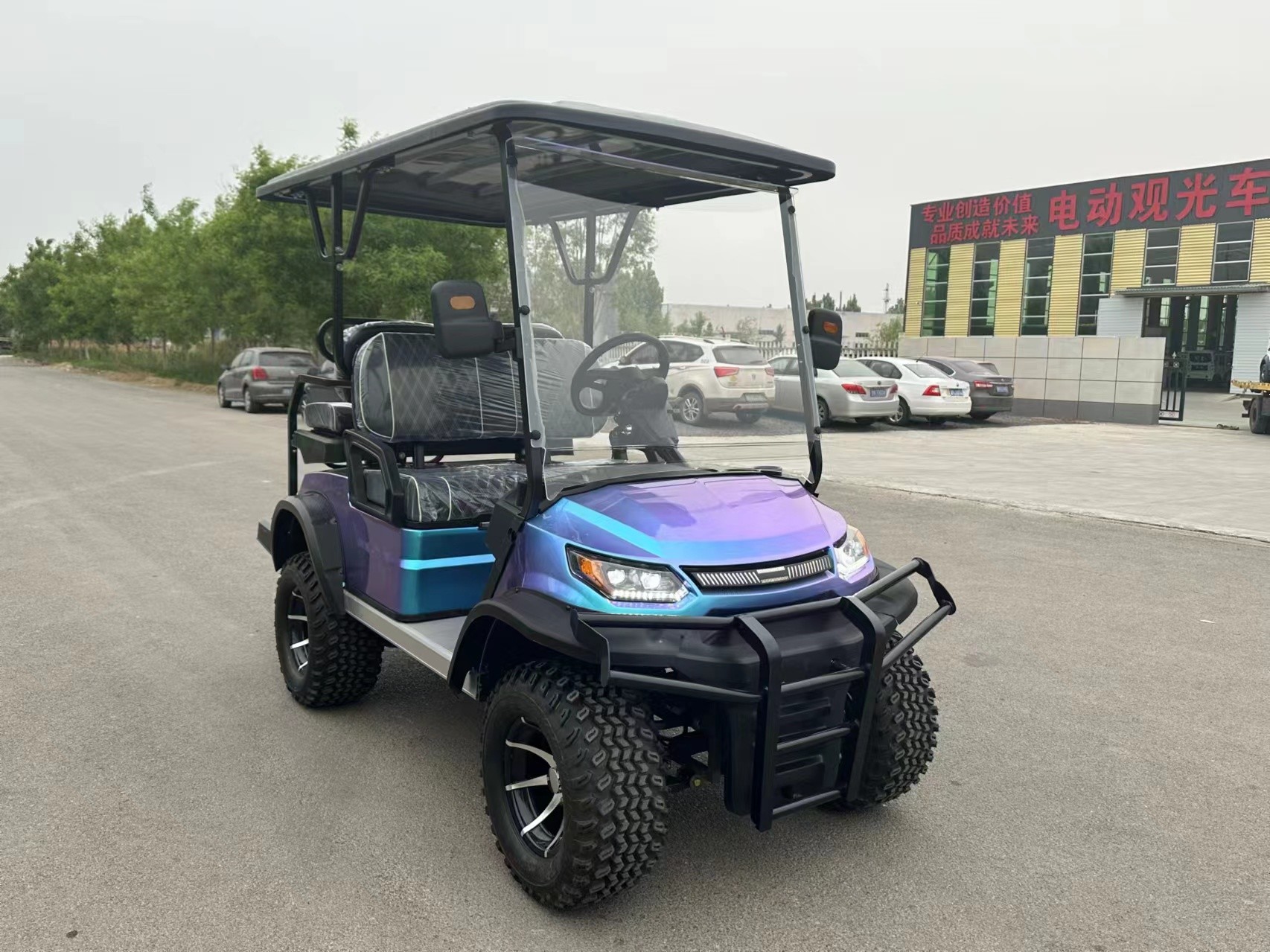 Dazzling Colors Fashionable Choice Four Wheel Drive Colorful Golf Cart
