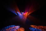High Efficiency 50 Watt Mini Moving Head Spot With Red Background LED Display