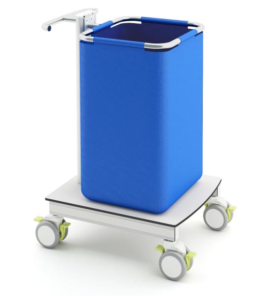Buy cheap Compact Laminate 4 Castors 685MM Medical Waste Trolley from wholesalers