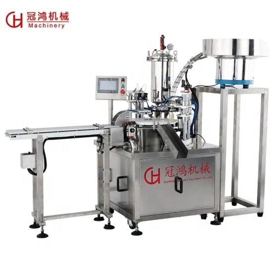 304 Stainless Steel Automatic Gel Liquid Tube Filling Capping Packing Machine