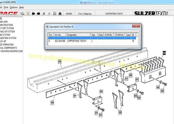 Buy cheap 632424000 Support Tooth Raipier Guide Sulzer Rapier G6100 G6200 G6300 F2001 from wholesalers
