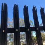 European Style Metal Palisade Fencing Steel Galvanized For Road And Railway