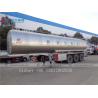 Buy cheap 5mm 6mm Stainless Steel Tanker Semi Trailer For Milk Transport from wholesalers