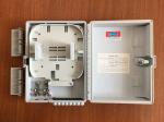 FTTH wall mounted Fiber Optic Distribution Box with 1x8 lgx splitter , ISO