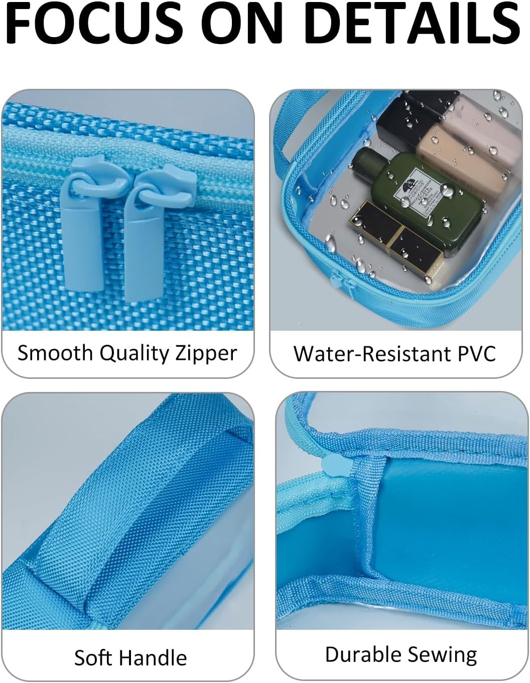 Transparent Makeup Toiletry Bags with Handle Toiletries & Cosmetic bag