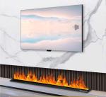 Heating Corner Electric Fireplace With Overheating Protection Flame Effect