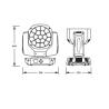Buy cheap IP20 DMX-512 Zoom Moving Head Stage Lights For Wedding / Clubs / DJ Show from wholesalers