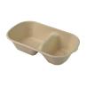 Buy cheap Biodegradable Sugarcane Bagasse Food Container Pulp Packaging 2 Compartment from wholesalers