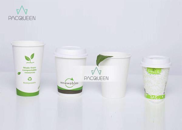 Buy cheap Biodegradable 4 oz - 22oz Compostable Paper Cups Eco Friendly Food Grade Ink Printing from wholesalers