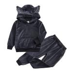 Sports Children'S Outfit Sets Leisure Gold Velvet Two Piece