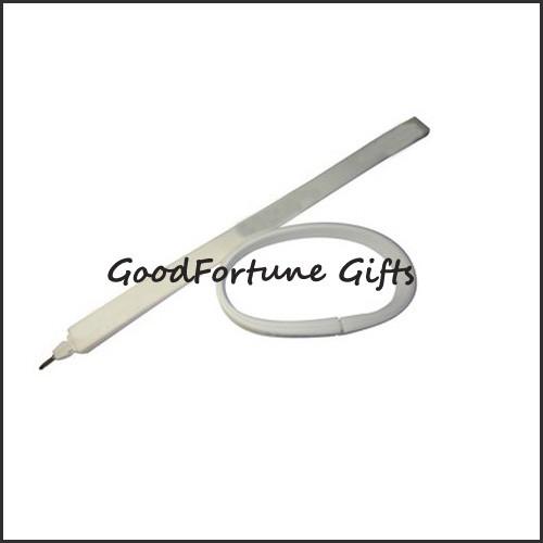 Buy cheap silicon wristband customed printed promotion ballpoint pen souvenir from wholesalers