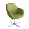 Buy cheap Height-Adjustable Office Swivel Chair Made Durable Leather Available Various Colors Sturdy PP Metal Construction Receiving from wholesalers