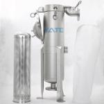 Stainless Steel 304 / 316 Inter Line Single Bag Filter Housing Filter For Liquid