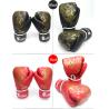 Buy cheap Hot Sell red blue black PU boxing gloves fighting gloves for sale from wholesalers
