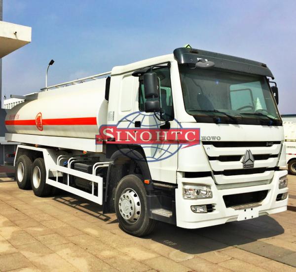 Buy cheap 6X4 Stainless Steel Fuel Transport Trucks , 20000 - 25000 Liter Gasoline Tanker Truck from wholesalers