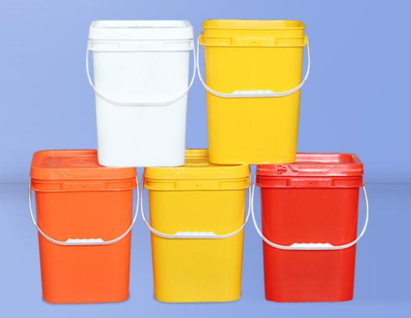 Buy cheap Impact Resistance Square Plastic Bucket Food Grade With Handle from wholesalers