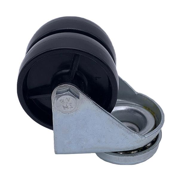 Buy cheap 50mm Twin Wheel Nylon Castors With Top Bolt Hole Double Wheels Caster from wholesalers