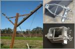 Popular Galvanized Metal Open Gable Trellis System 1460mm 1120mm Length