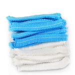 White Disposable Head Cover Nonwoven Round Household Cleaning Hair Protect Hat