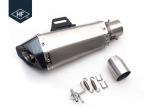 Universal Stainless Steel Motorcycle Slip On Mufflers Hexagon For Suzuki GSXR750