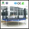 Buy cheap Kids Outdoor Trampoline Park Used Trampoline with Safety Net for Children QX-117E from wholesalers