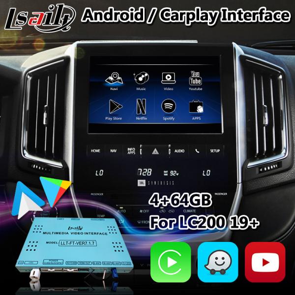 Quality Lsailt Android Car Multimedia Carplay Interface For 2021 2022 Toyota Land Cruiser LC200 for sale