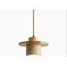 Buy cheap Yellow travertine wooden pendant lamp bedroom for home decorator interior stone pendant lamp from wholesalers