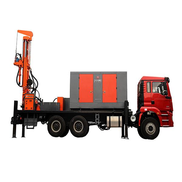 Quality 200m Depth Water Well Drilling Truck Carrying Vehicle 6x4 266HP Load Vehicle Engine for sale