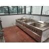 Buy cheap 1800*800*950 mm Stainless Steel 304 Vegetable and Cucumber Bubble Washing Sink Machine from wholesalers
