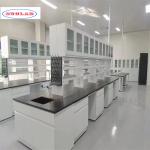 As Drawing Chemistry Lab Bench Laboraotry Workbench Featuring Shelves and