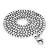 Buy cheap Men's 925 Silver Plated Titanium Stainless Steel Box Chain Necklace (CE496) from wholesalers