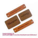 Wholesale Custom Leather Badge Factory Embossed Pu Leather Label Clothing