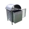 Buy cheap Customized Outdoor Trash Cans , Steel Trash Bin For Park Street from wholesalers