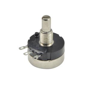 China RV24YN 24mm Carbon Composition Potentiometer / Metal Shaft Single Turn Potentiometer on sale