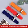 Buy cheap 4 Colors Custom Watch Strap , 22mm Silicone Rubber Watch Strap Bands from wholesalers