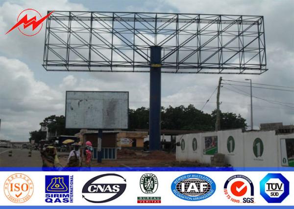Buy cheap Single Sided Steel Structure Outdoor Billboard Advertising For Highway from wholesalers