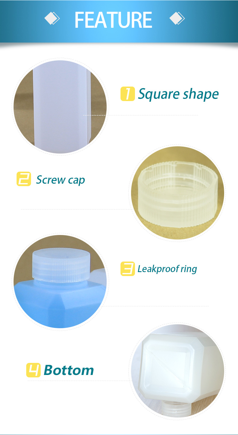 250ml HDPE Dark Brown Reagent Bottle Biodegradable Plastic Packaging In Chemical Industry
