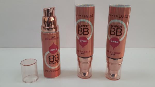 Airless Vacuum Pump Tube For Cosmetics , Plastic Holographic Aluminum Laminated