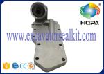 Standard Size Excavator Engine Parts , Silver Oil Cooler Assembly Billet
