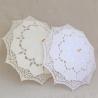 Buy cheap Vintage Lace Wedding Parasol Umbrella 48cm White black and beige colors from wholesalers