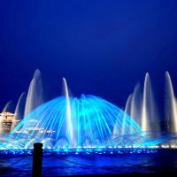 Buy cheap Dynamic Floating Lake Fountains With Lights Entertainment Equipment product