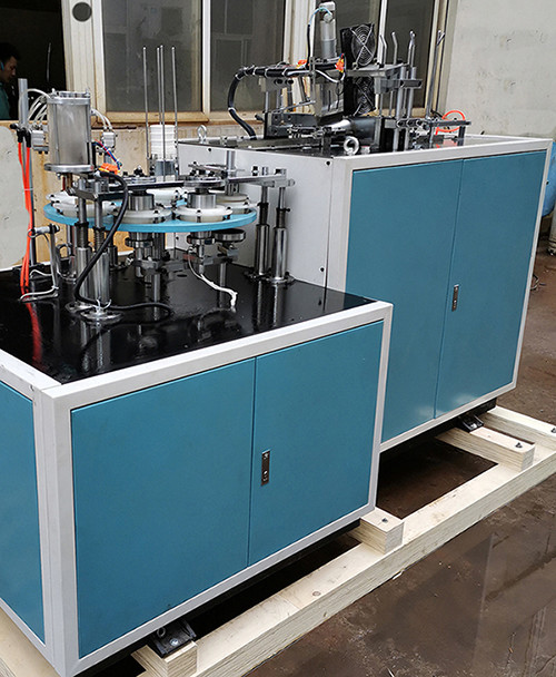 200gsm Paper Cup Making Machines 60Pcs/Min Coffee Ripple Paper Cup Machine
