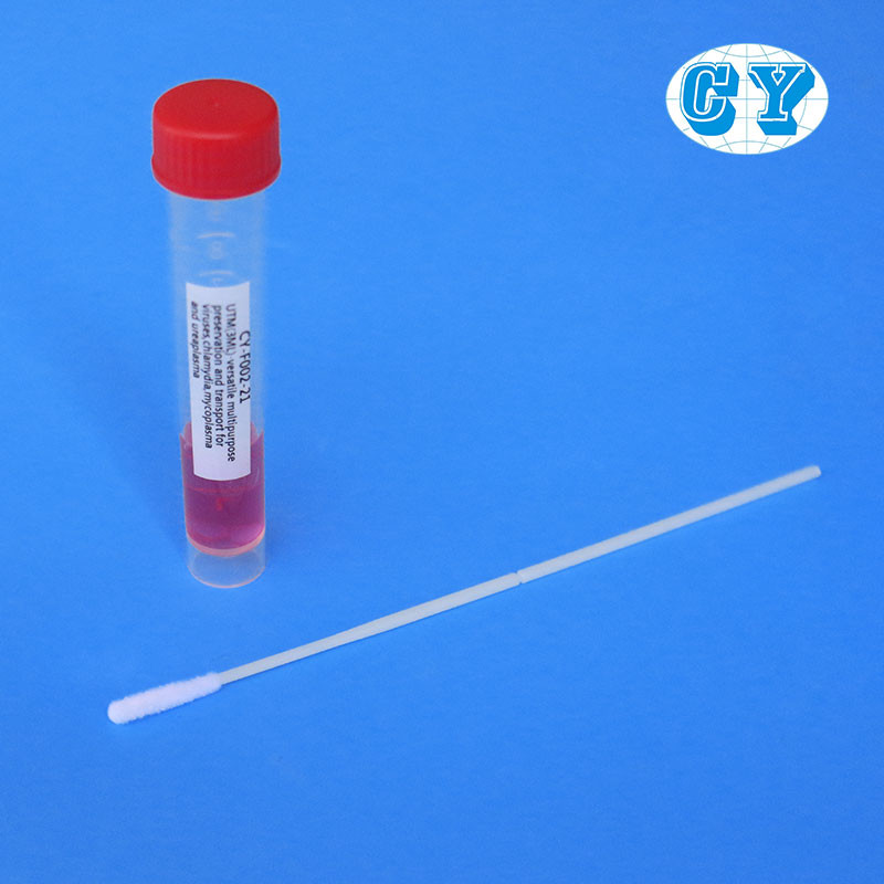 1mL Disposable Sampling Tube Viral Transport Medium Tube With Swab
