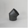 Buy cheap 45 Degree Bend Black Chimney Pipe , Stainless Steel Single Wall Stove Pipe Wet V2 from wholesalers