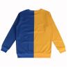 Buy cheap Blue Yellow Plain Crew Neck Sweatshirt from wholesalers