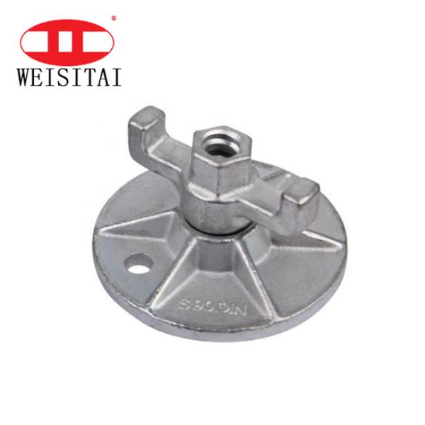 Quality 15/17mm Tie Rod Wing Nut Custom Concrete Walls Electro Galvanized for sale