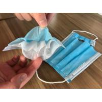 Buy cheap Earloop Style 3 Ply Disposable Face Mask For Dust / Oil Smoke Prevention product
