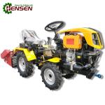 Synchro Small Diesel Garden Tractors Yellow Orange Agricultural Mini Tractor